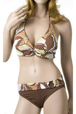 HALTER BRA TOP-Brown