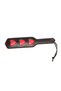 X-Play Heart Impression Paddle in Red  from SexyShoes.com