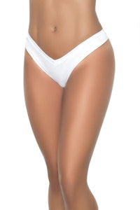Mapale High Leg Thong in White  from SexyShoes.com