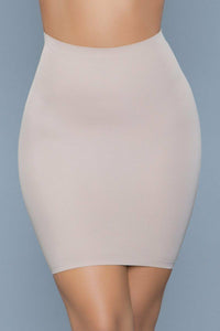 BeWicked High Waist Shapewear Skirt in Nude  from SexyShoes.com