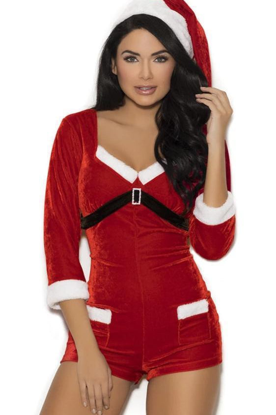 Elegant Moments Holiday Cutie Costume in Red  from SexyShoes.com