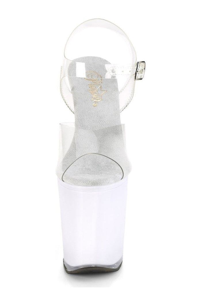 ILLUMINATOR-808 Exotic Sandal | Clear Vinyl