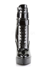 Devious INDULGE-1026 Ankle Boot in Black Patent