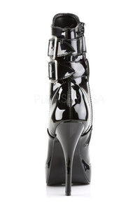 Devious INDULGE-1026 Ankle Boot in Black Patent