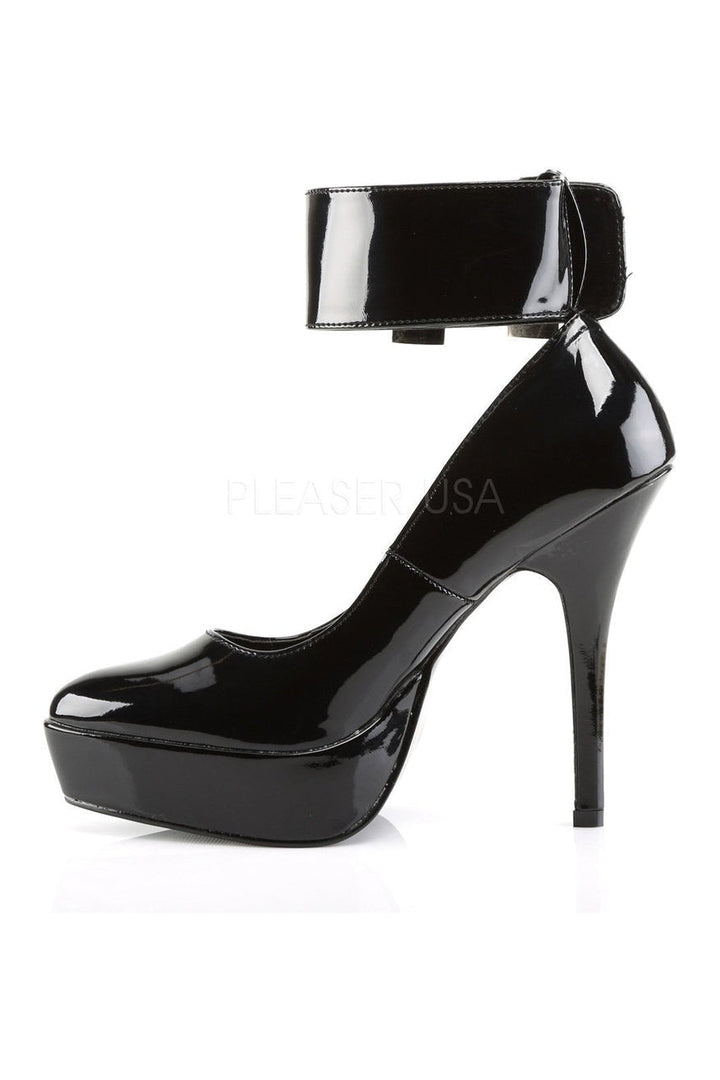 INDULGE-534 Pump | Black Patent-Pumps- Stripper Shoes at SEXYSHOES.COM