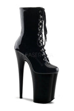 INFINITY-1020 Platform Boot  | Black Patent