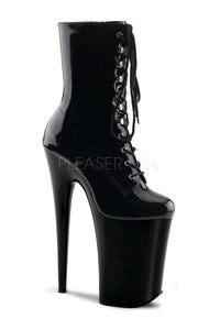 Pleaser INFINITY-1020 Platform Boot in Black Patent from SexyShoes.com
