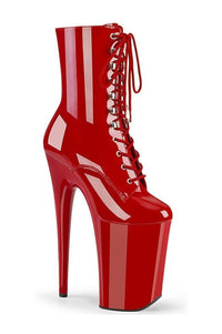 Pleaser INFINITY-1020 Exotic Boot in Red Patent from SexyShoes.com