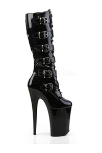 Pleaser INFINITY-2049 Platform Boot in Black Patent