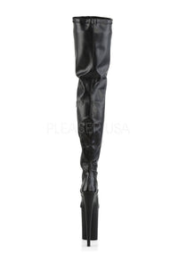 Pleaser INFINITY-4000 Platform Boot in Black Faux Leather