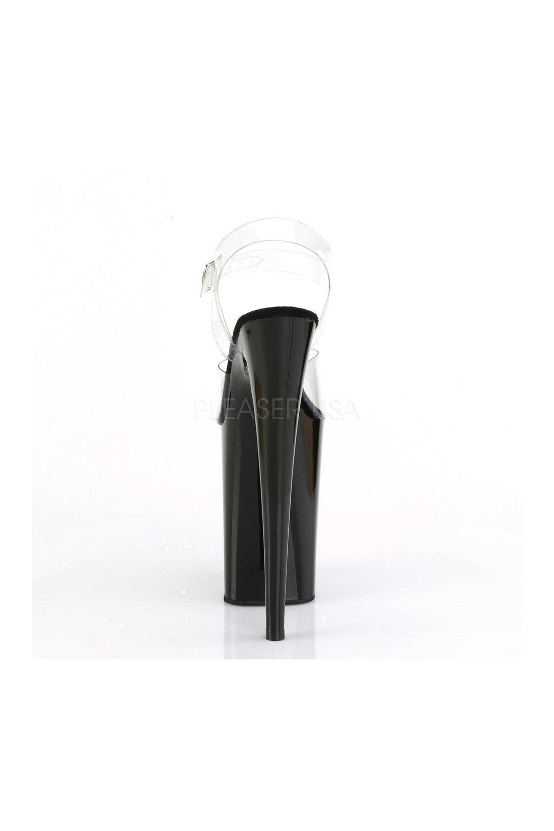 Pleaser INFINITY-908 Platform Sandal in Clear Vinyl