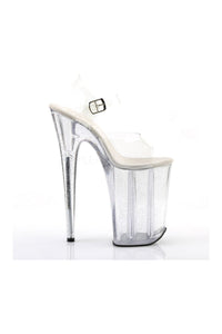 Pleaser INFINITY-908MG Platform Sandal in Clear Vinyl