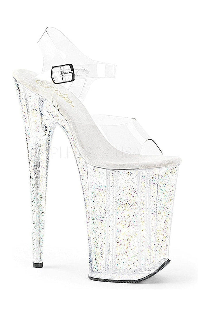 Pleaser Clear Sandals Platform Stripper Shoes | Buy at Sexyshoes.com