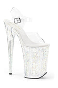 INFINITY-908MG Platform Sandal  | Clear Vinyl