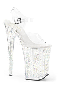 Pleaser INFINITY-908MG Platform Sandal in Clear Vinyl from SexyShoes.com