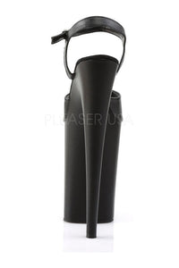 Pleaser INFINITY-909 Platform Sandal in Black Faux Leather