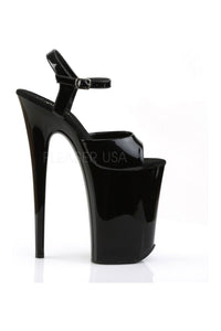 Pleaser INFINITY-909 Platform Sandal in Black Patent