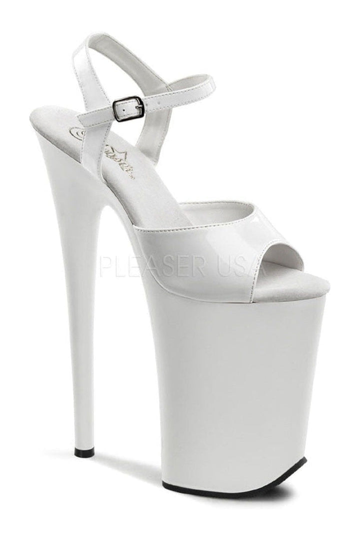 Pleaser White Sandals Platform Stripper Shoes | Buy at Sexyshoes.com