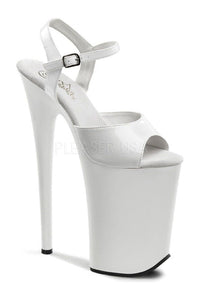 Pleaser INFINITY-909 Platform Sandal in White Patent from SexyShoes.com