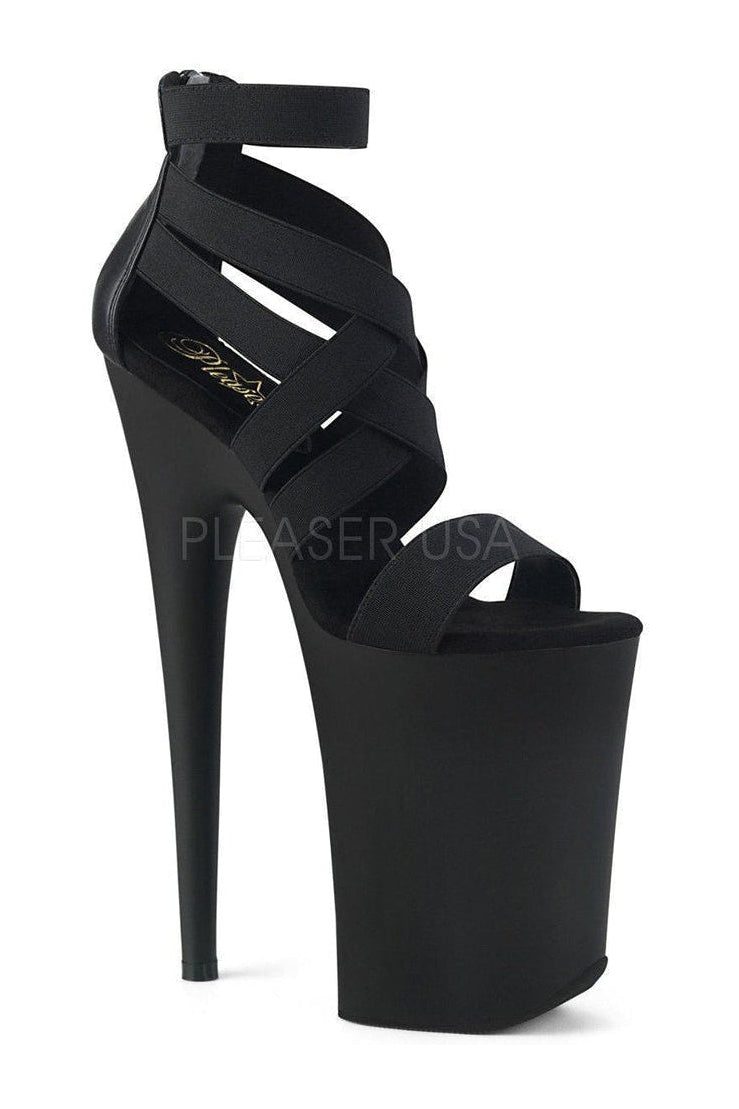 Pleaser Black Sandals Platform Stripper Shoes | Buy at Sexyshoes.com