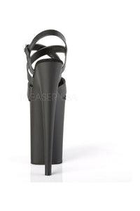 Pleaser INFINITY-997 Platform Sandals in Black Faux Leather