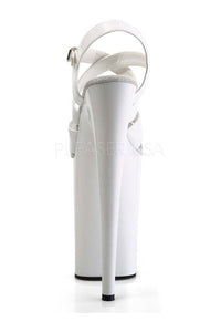 Pleaser INFINITY-997 Platform Sandals in White Patent