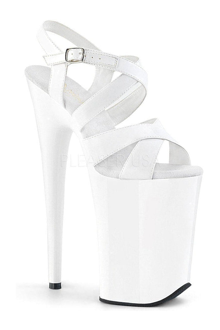 Pleaser White Sandals Platform Stripper Shoes | Buy at Sexyshoes.com