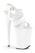 INFINITY-997 Platform Sandals | White Patent