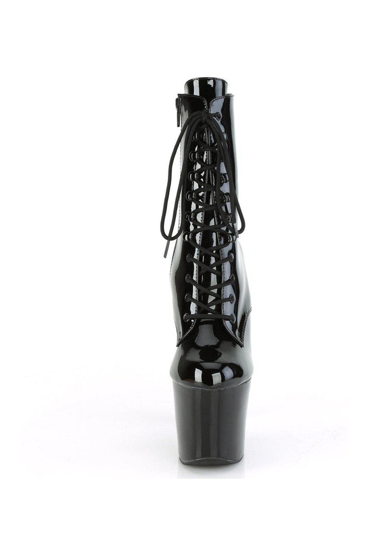 IRONGRIP-1020 Ankle Boot | Black Patent-Ankle Boots-Pleaser-SEXYSHOES.COM