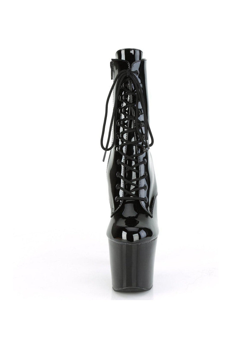 Pleaser IRONGRIP-1020 Ankle Boot in Black Patent