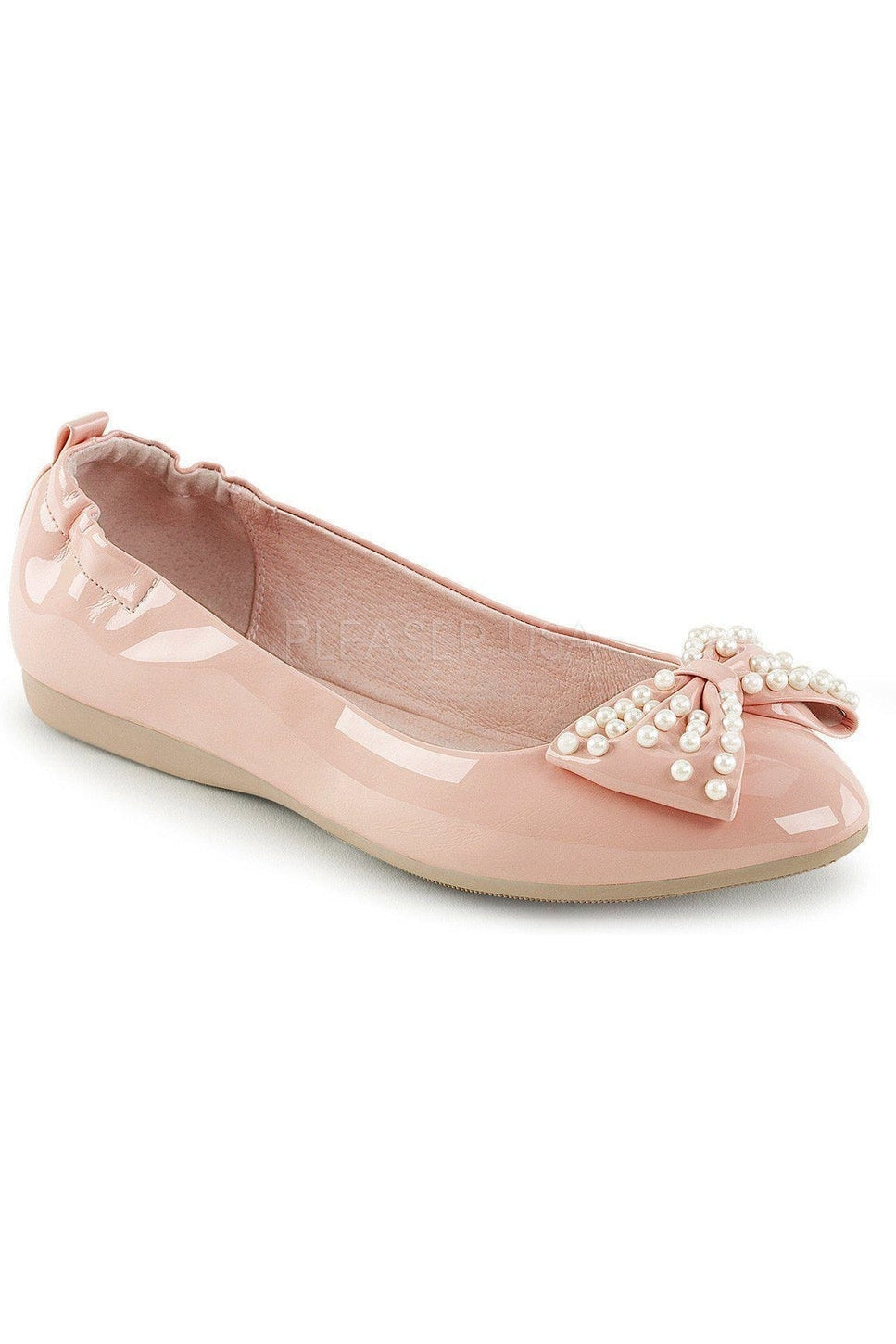 IVY-09-Pink-Pin Up Couture-Pink-Flats-SEXYSHOES.COM