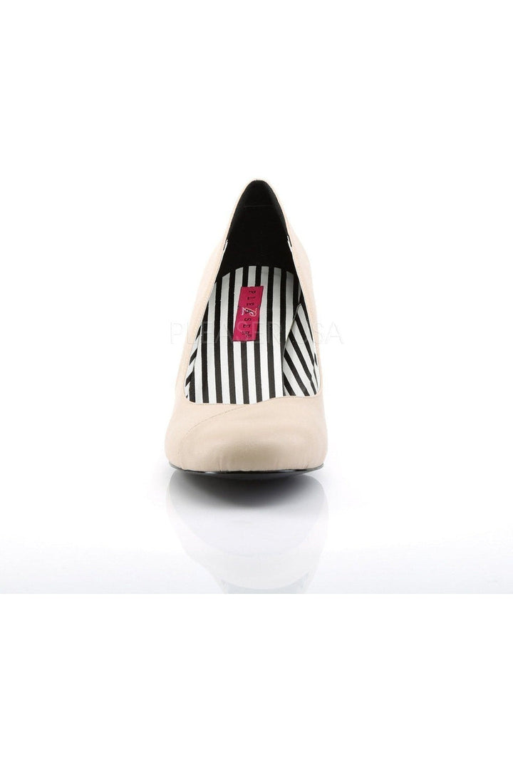 JENNA-01 Pump  | Bone Faux Leather