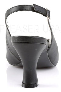 JENNA-02 Pump | Black Faux Leather-Pleaser Pink Label-Pumps-SEXYSHOES.COM