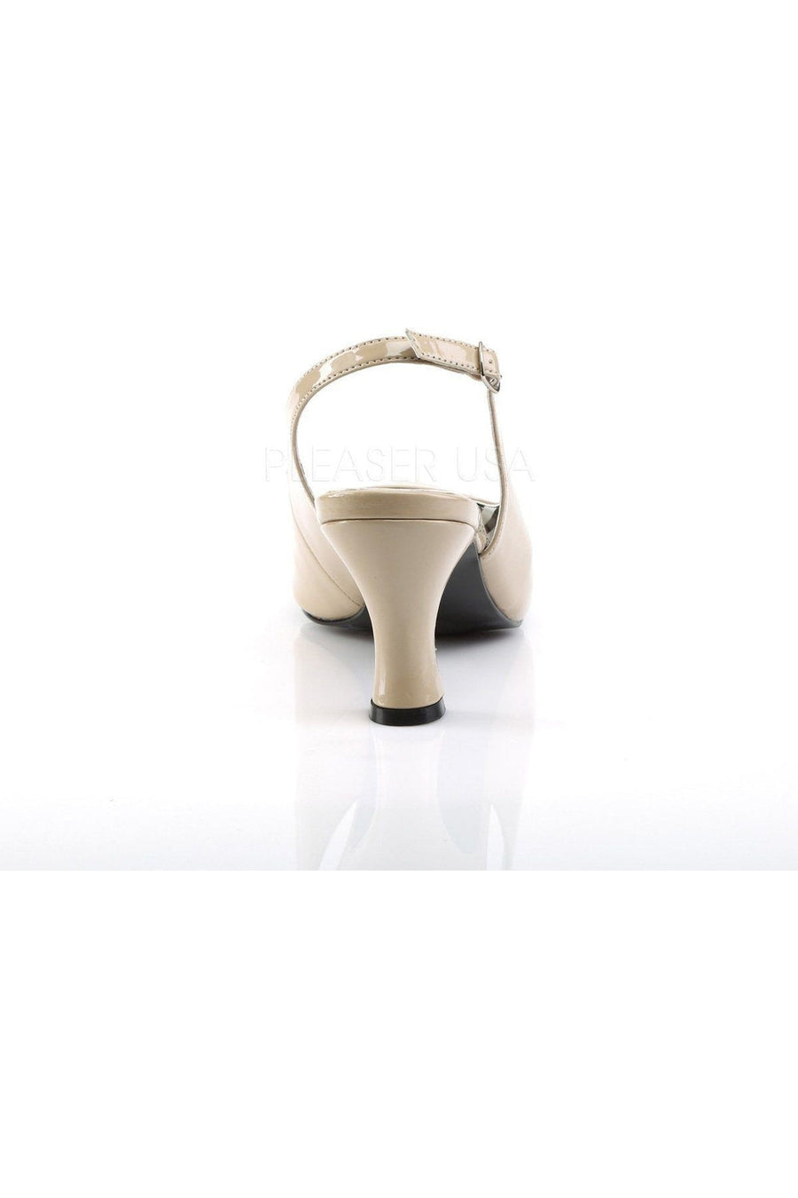 Pleaser Pink Label JENNA-02 Pump in Bone Patent