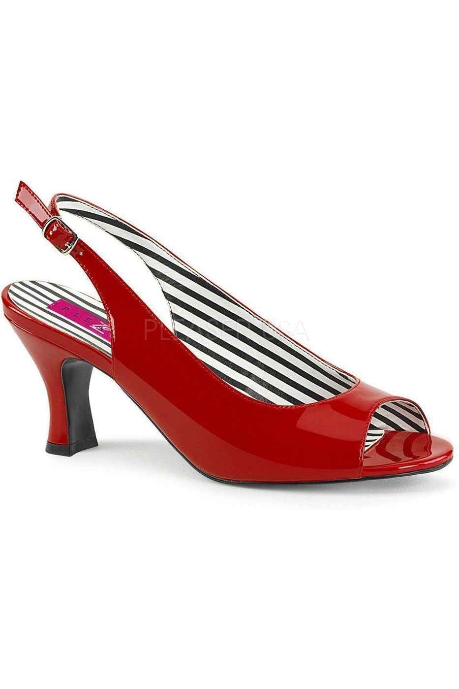 JENNA-02 Pump | Red Patent-Pleaser Pink Label-Red-Pumps-SEXYSHOES.COM