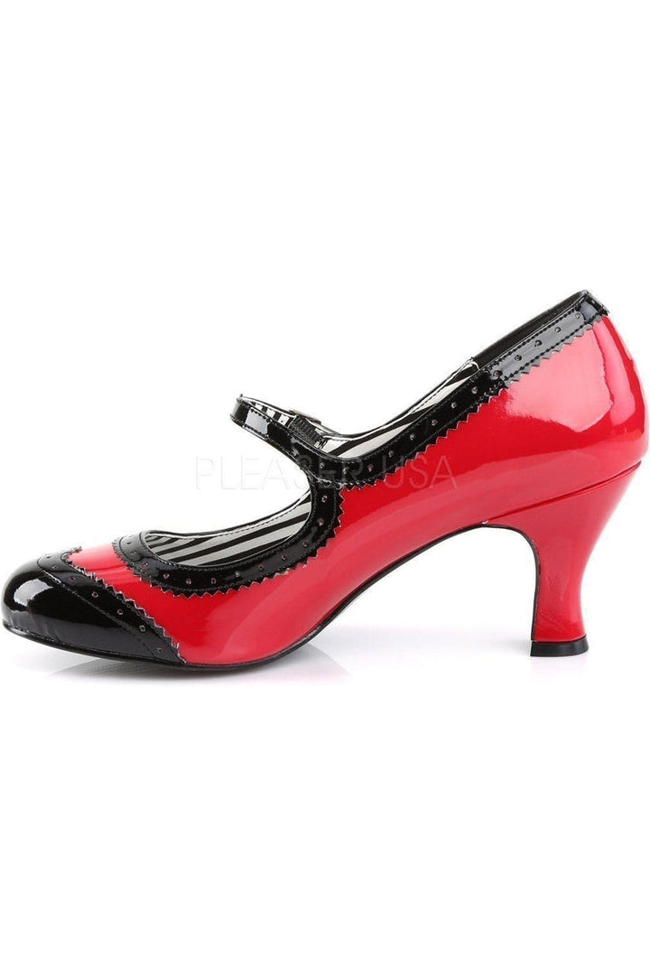JENNA-06 Pump | Black Patent-Pleaser Pink Label-Mary Janes-SEXYSHOES.COM