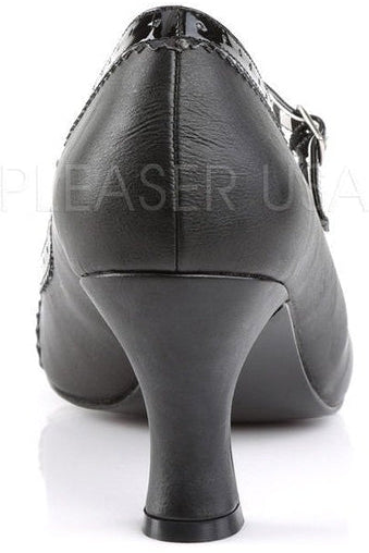 JENNA-06 Pump | Black Patent-Pleaser Pink Label-Mary Janes-SEXYSHOES.COM