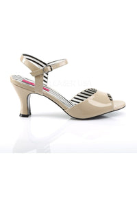JENNA-09 Sandal | Bone Patent-Pleaser Pink Label-Sandals-SEXYSHOES.COM