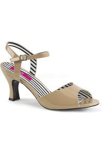 Pleaser Pink Label JENNA-09 Sandal in Bone Patent from SexyShoes.com