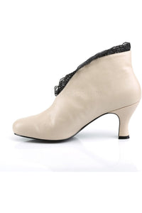 JENNA-105 Ankle Boot | Black Faux Leather-Pleaser Pink Label-Ankle Boots-SEXYSHOES.COM