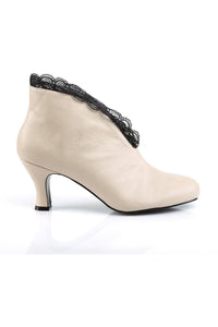 JENNA-105 Ankle Boot | Black Faux Leather-Pleaser Pink Label-Ankle Boots-SEXYSHOES.COM