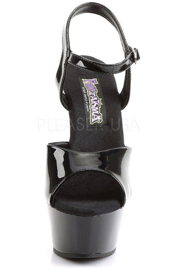 JULIET-209 Platform Sandal | Black Patent
