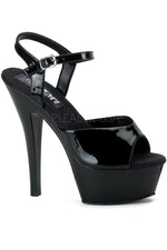 JULIET-209 Platform Sandal | Black Patent