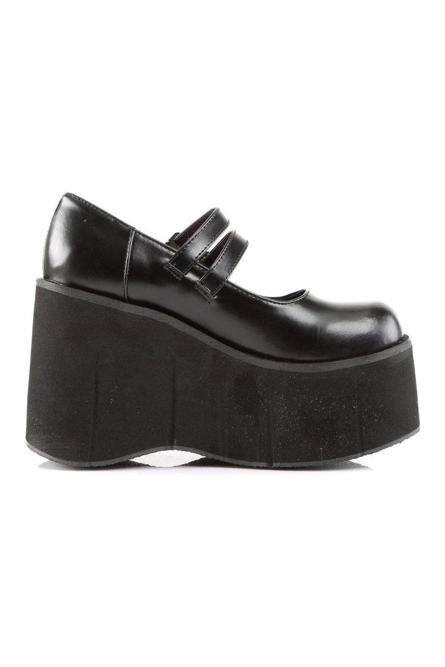 Demonia KERA-08 Lolita in Black Faux Leather