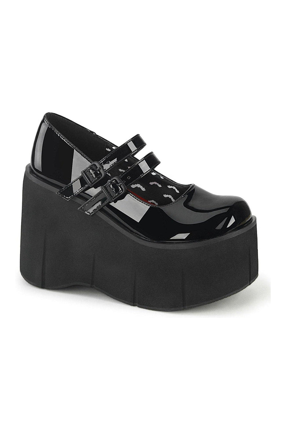 Demonia KERA-08 Mary Jane in Black Patent