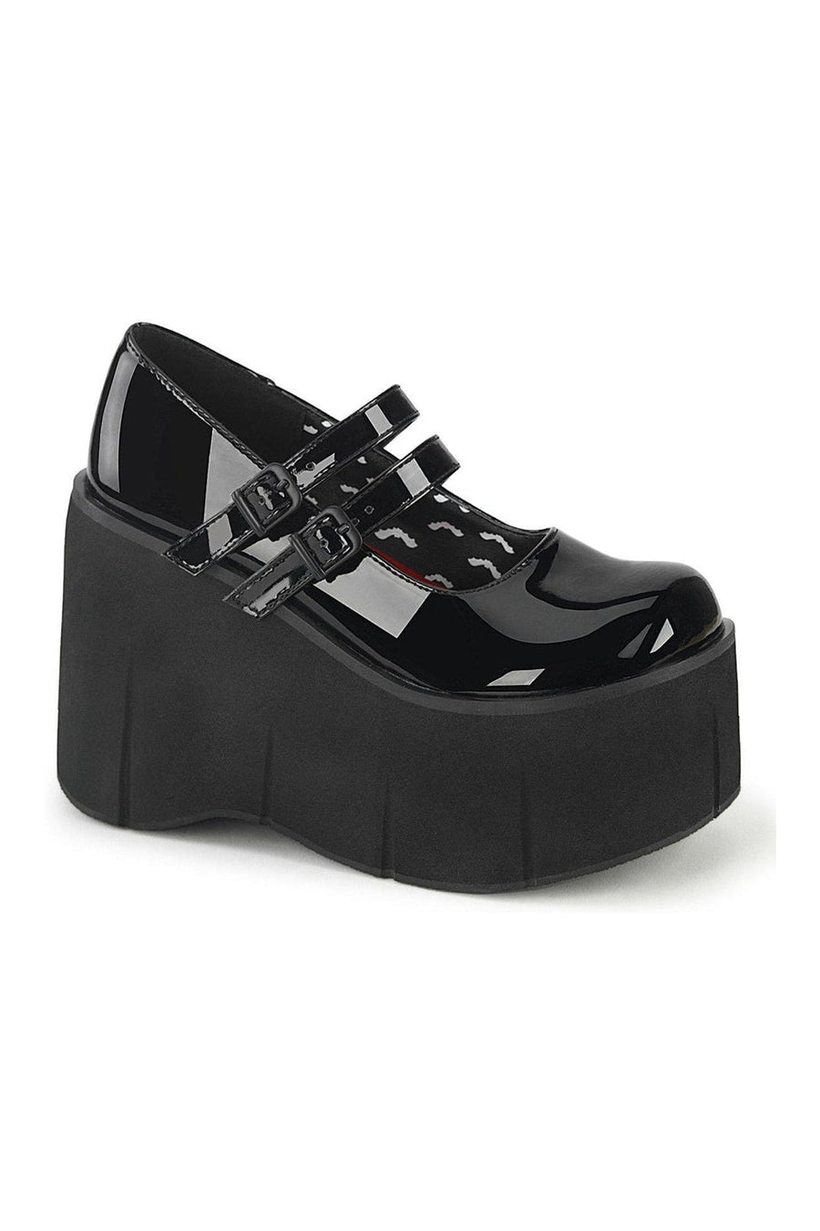 Demonia KERA-08 Mary Jane in Black Patent