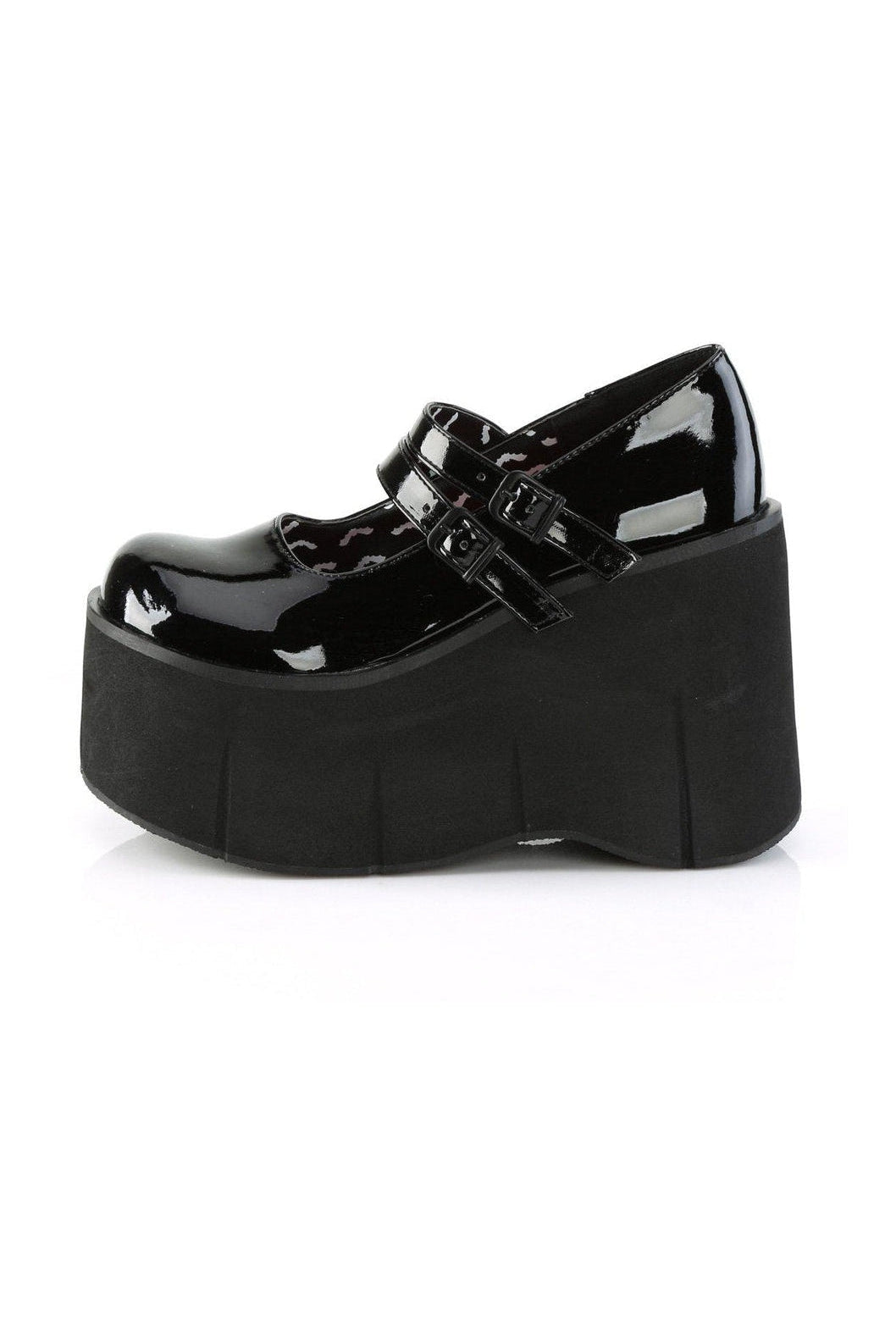 Demonia KERA-08 Mary Jane in Black Patent