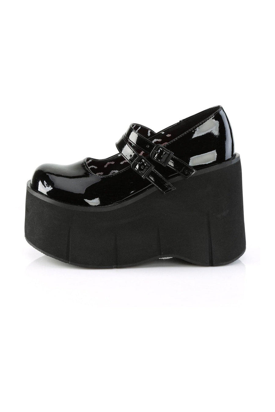 Demonia KERA-08 Mary Jane in Black Patent