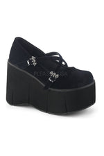 KERA-10 Demonia Shoe | Black Velvet