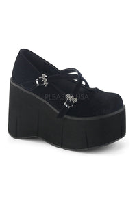 Demonia KERA-10  Shoe in Black Velvet from SexyShoes.com